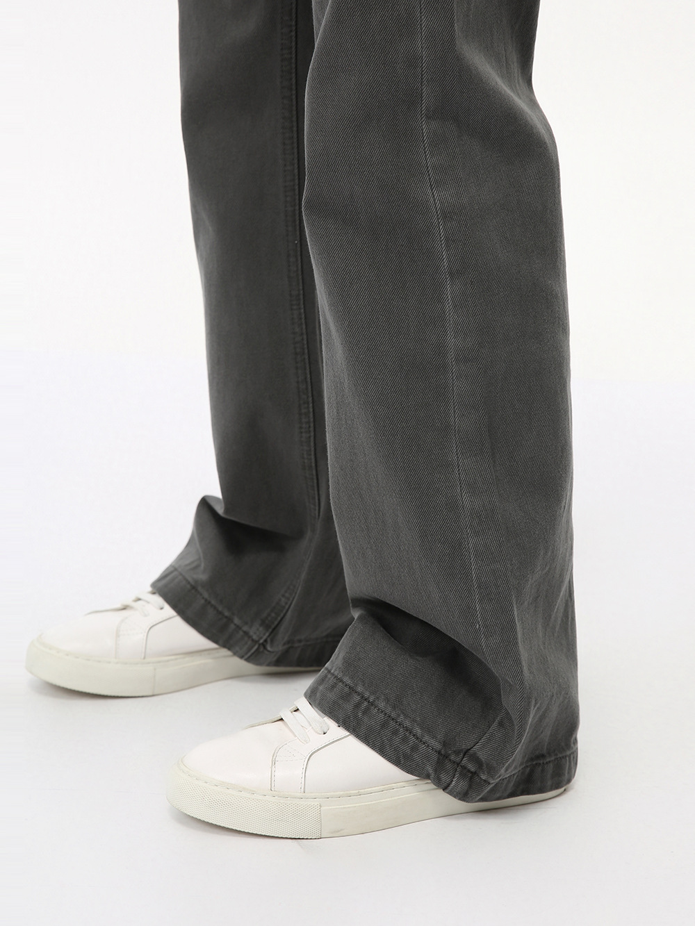 MTLCLOTHES Hombres| Coreano vibe mini slim slim color negro gris sólido lavar jeans tendencia