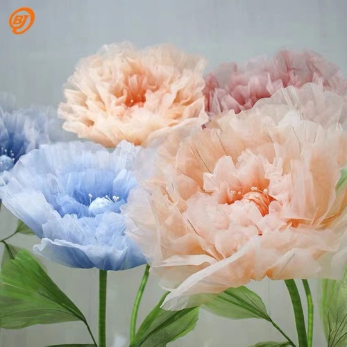 New Model Wedding Prop for Multiple Realms - Large Wedding Paper Flower Decorative Stage Setting with Mechanical Automatic Opening and Closing Flowers