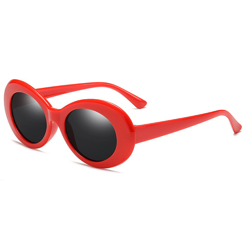中国有嘻哈布瑞吉白色墨镜GD同款眼镜时尚椭圆形太阳镜瘦脸眼镜潮