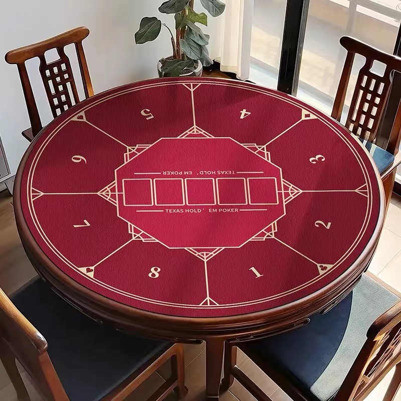 德州扑克高级桌垫棋牌室麻将桌不滑牌绒布桌布方形百家乐桌游台布