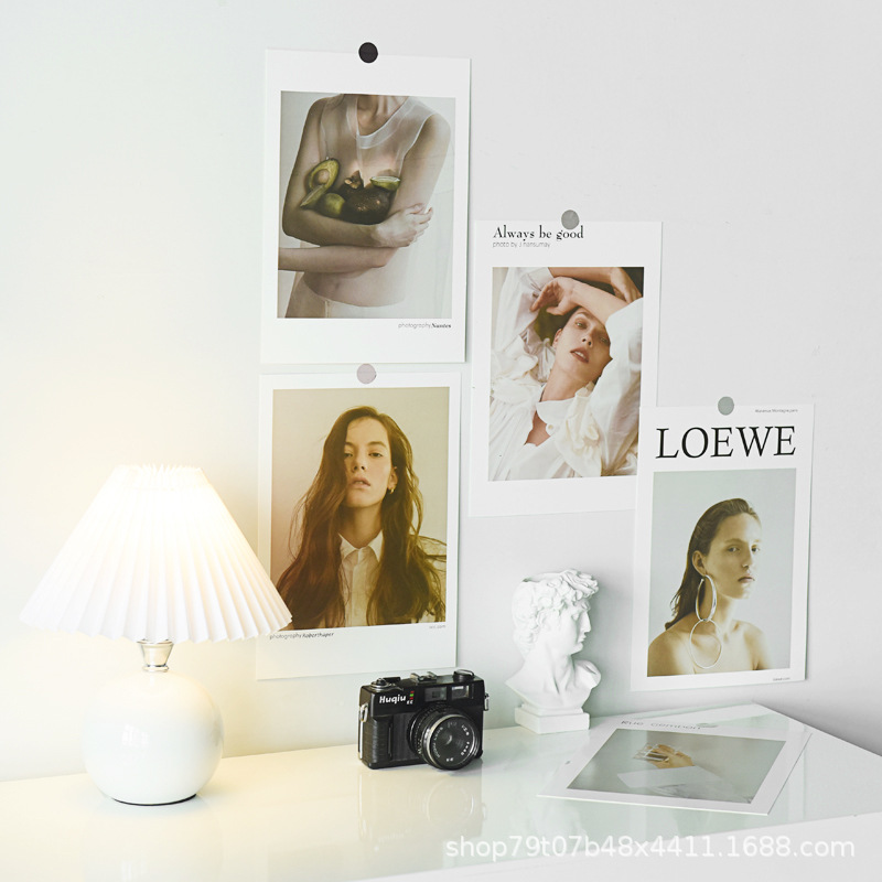 Serie de portadas de revistas de estilo ins, juego de tarjetas, decoración de paredes, accesorios de fotografía de estilo europeo y americano image 3