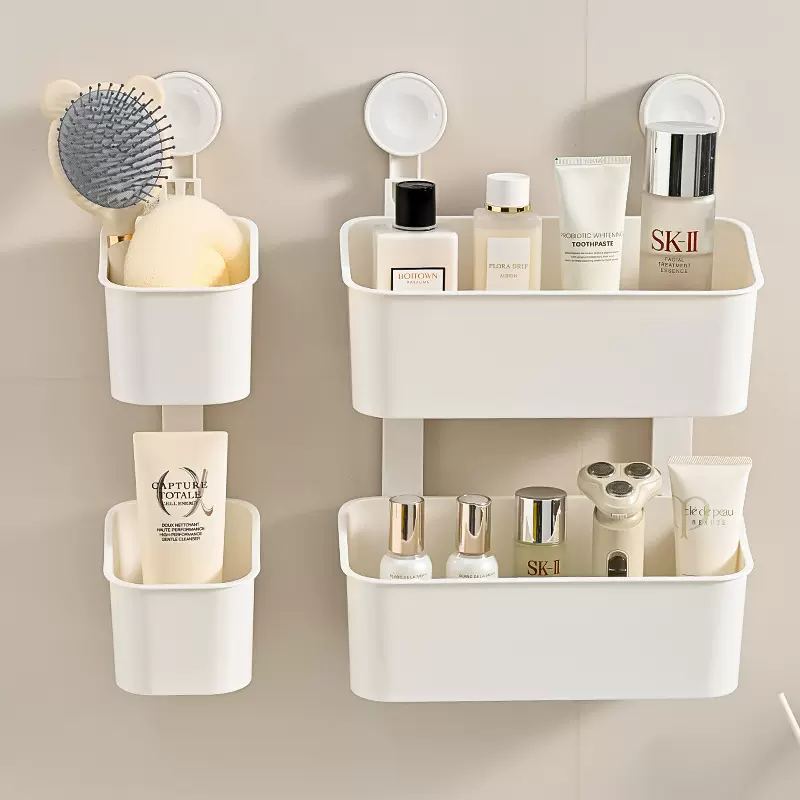 壁挂式收纳盒浴室收纳筐 厨房葱姜收纳篮洗漱台免打孔挂壁置物架