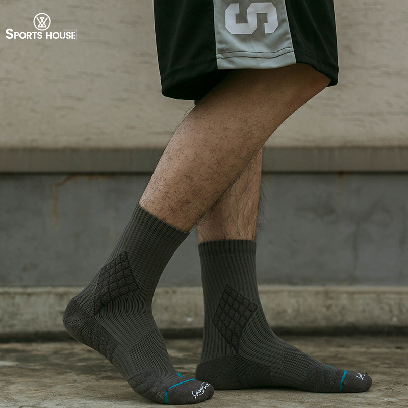 Sport's House Sports Home Men's Professional Practical Pe Version Basketball Socks Towel Bottom Short-Tube Sports Socks Sport's House Sports Home Men's Professional Practical Pe Version Basketball Socks Towel Bottom Short-Tube Sports Socks
