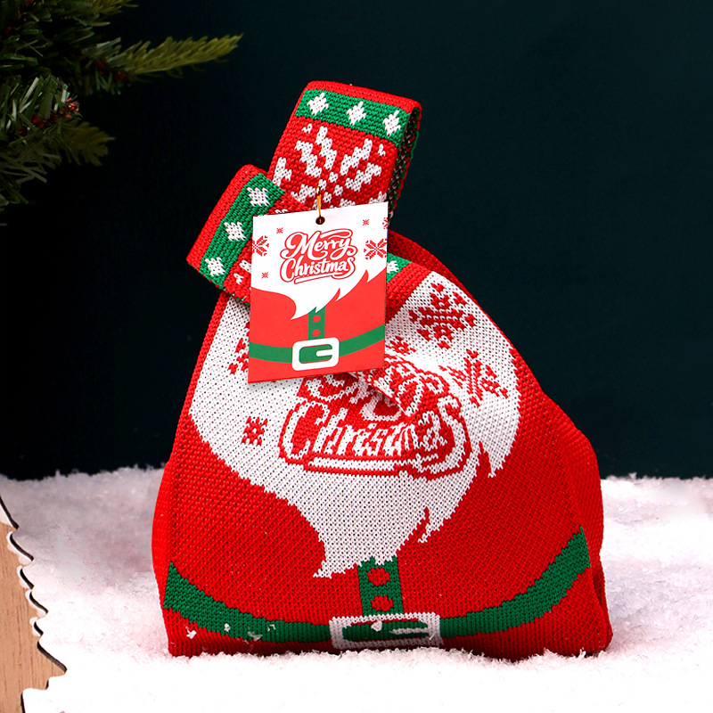 Bolsa de regalo de Navidad, sensación de alto nivel, paquete de regalo de Navidad pequeño, regalo de Nochebuena, bolsa de manzana