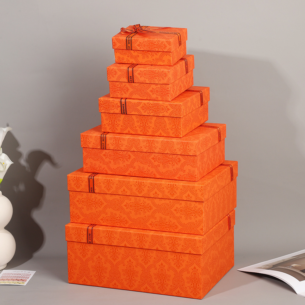 Inventario Tiandian cubierta caja de regalo de textura arco caja de regalo de cumpleaños caja de almacenamiento caja de embalaje caja de regalo al por mayor