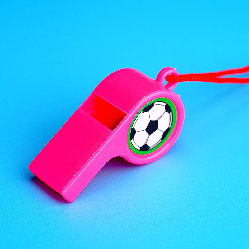 Copa del Mundo trompeta silbido de fútbol plástico sonriente silbido árbitro regalo para niños juguetes