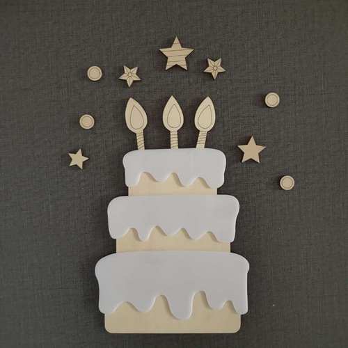 Birthday background wall sticker decoration, birthday celebration arrangement, wooden cake, baby birthday party, home decoration