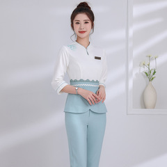 2022新款美容院足療SPA館套裝JY-2072七分袖