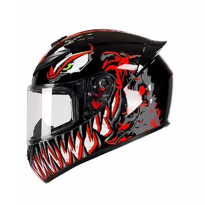 Motorcycle Safety Supplies — Aliexpress Cycling Helmet, Dropshipping - qk111-red-venom-with-clear-lenses-s