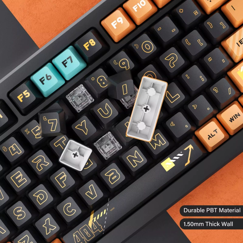 "Speed 7" оригинал очень высокий PBT пятиугольная форма нагрева Huake персонализированная стильная клавиатура подходит для Wooting