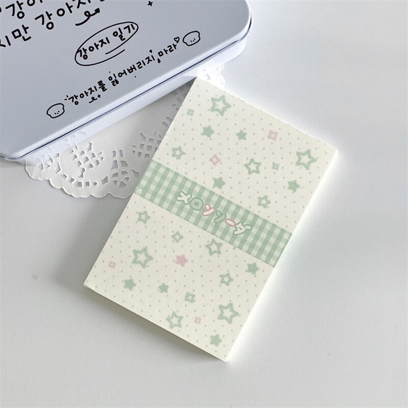 韓系ins風便箋本かわいい粘りのない伝言メモ帳学生高颜値手帳素材本|undefined