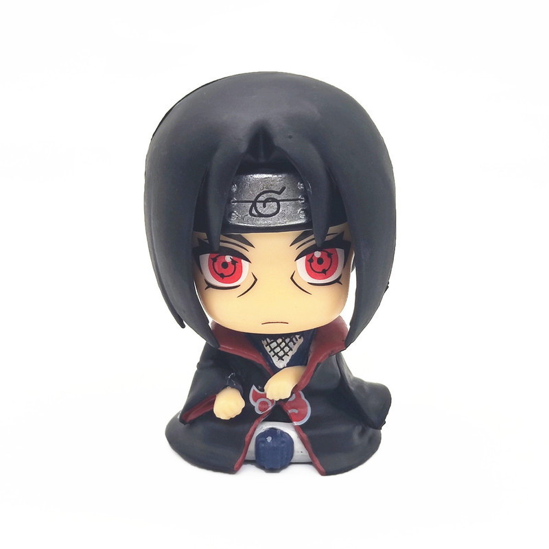 NARUTO ナルト Qバージョン 座り姿勢 ナルト カカシ サスケ イタチ 車の装飾品 二次元アニメモデル|undefined