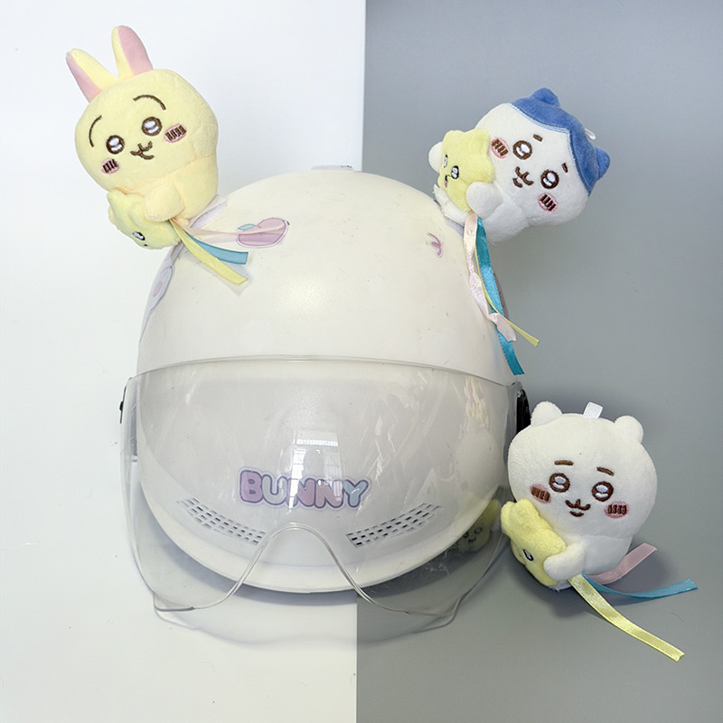 Cute Electric Vehicle Helmet Rider Food Delivery Helmet Accessories