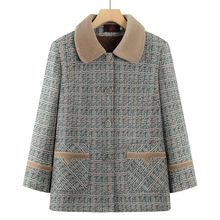 中老年人女装加绒妈妈冬装外套60岁70老太太新款老人上衣奶奶衣服