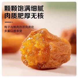 梅有黄桃梅夹水果酸甜解腻蜜饯话梅乾乾黄桃水果乾梅子大杂烩零食