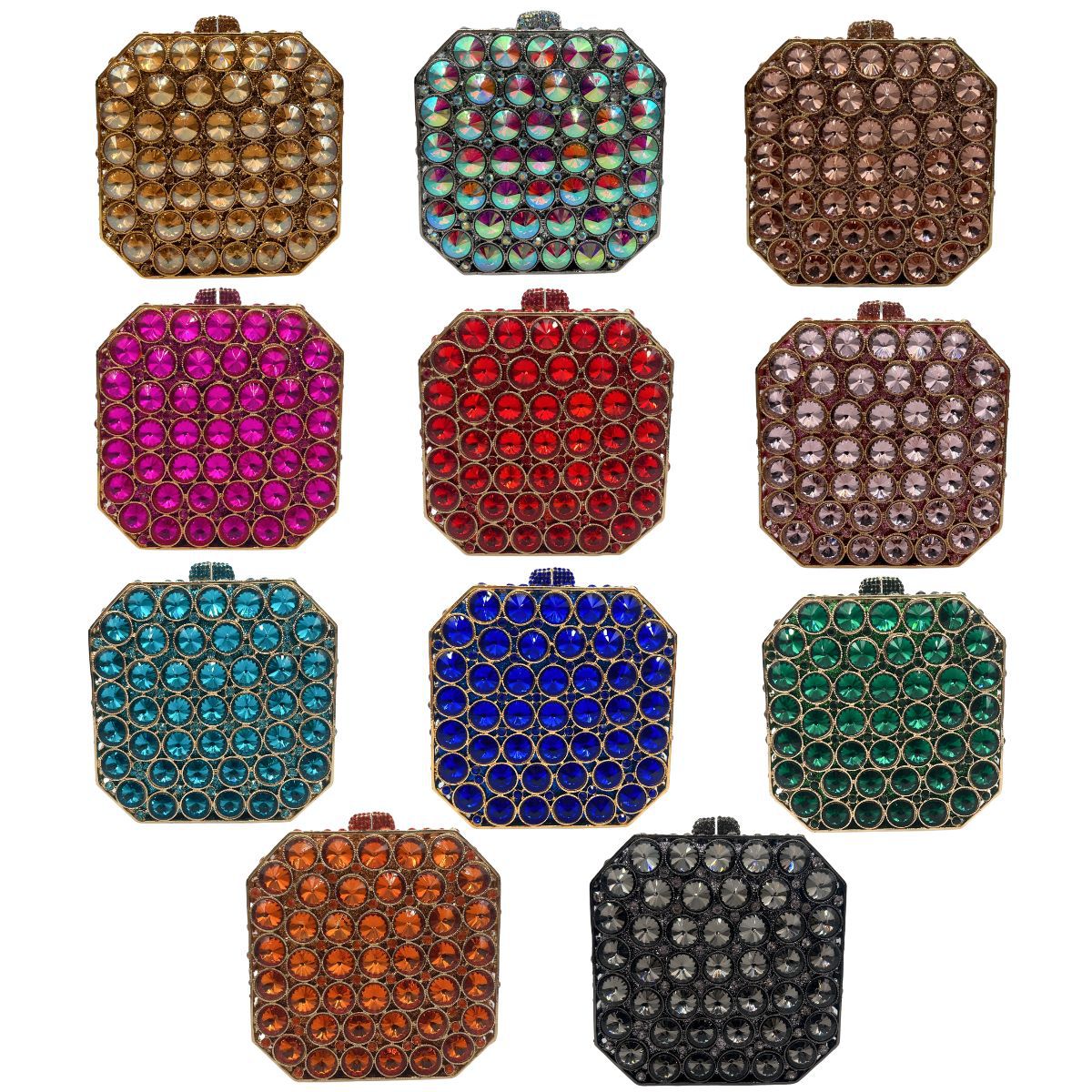 Selección estricta de bolsas de cena de diamante de diamantes transfronterizas bolsas de mano de banquete bolsas de mujer Rhinestone clutchbag