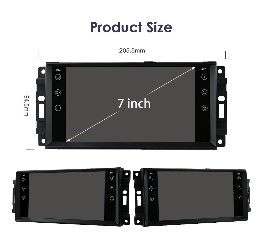 7-inch universal suitable for JEEP Jeep Guide Wrangler Dodge Android central control large screen car navigation