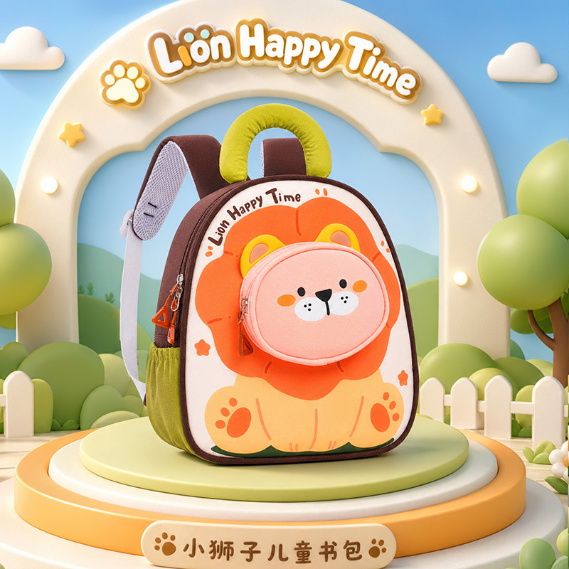 New cross-border children's backpack cartoon kids' school bag for boys and girls in preschool and kindergarten