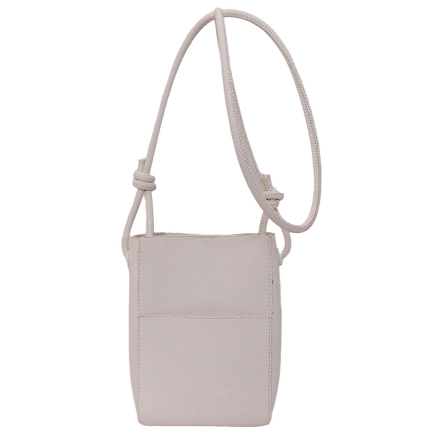 Bolsa de mujer nuevo color sólido 2026 bolso coreano ligero portátil pequeño cubo de aire extranjero nicho de verano inclinado teléfono móvil hombro