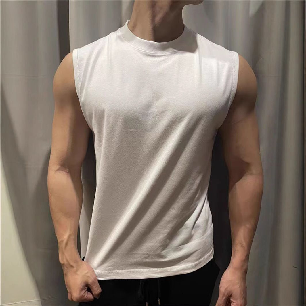 Solid color breathable summer sports base body-friendly vest for gym…