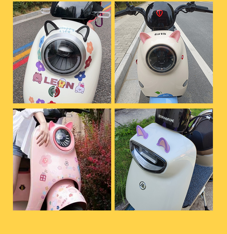 Electric Car Cat Ear Decoration