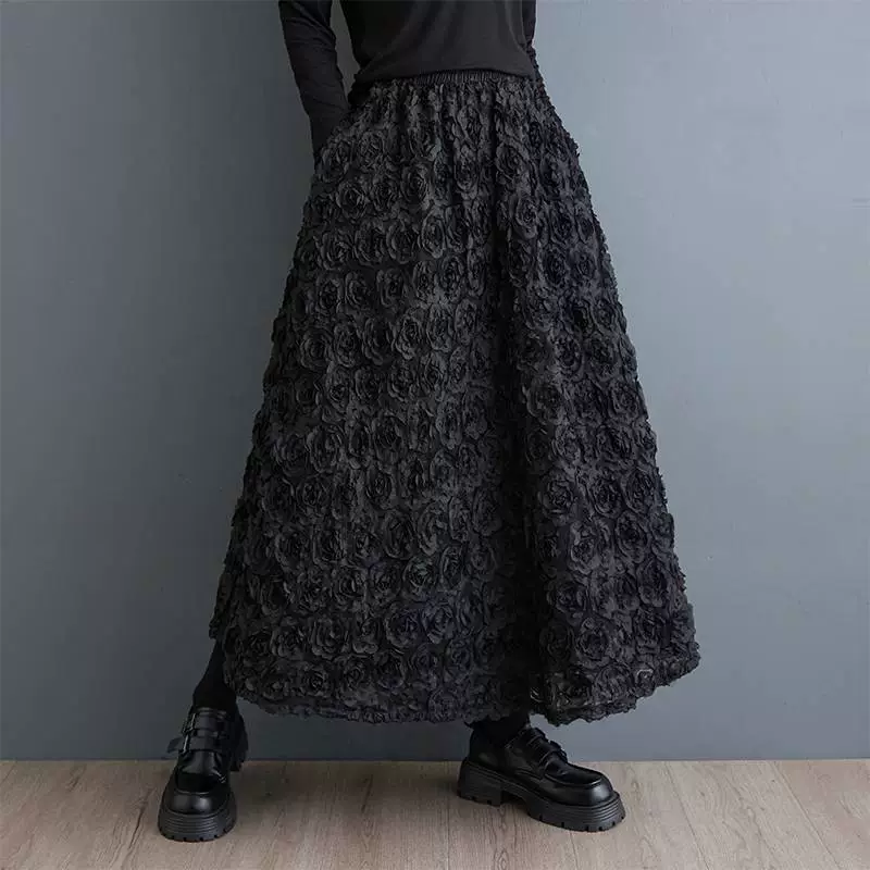 Деми-сезон дизайн юбки, oversize, тренд сезона
