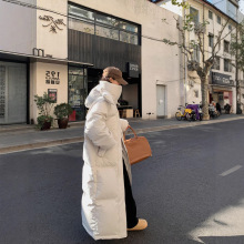 白鸭绒超长款羽绒服女冬季2025新款长过膝到脚踝极寒加厚外套