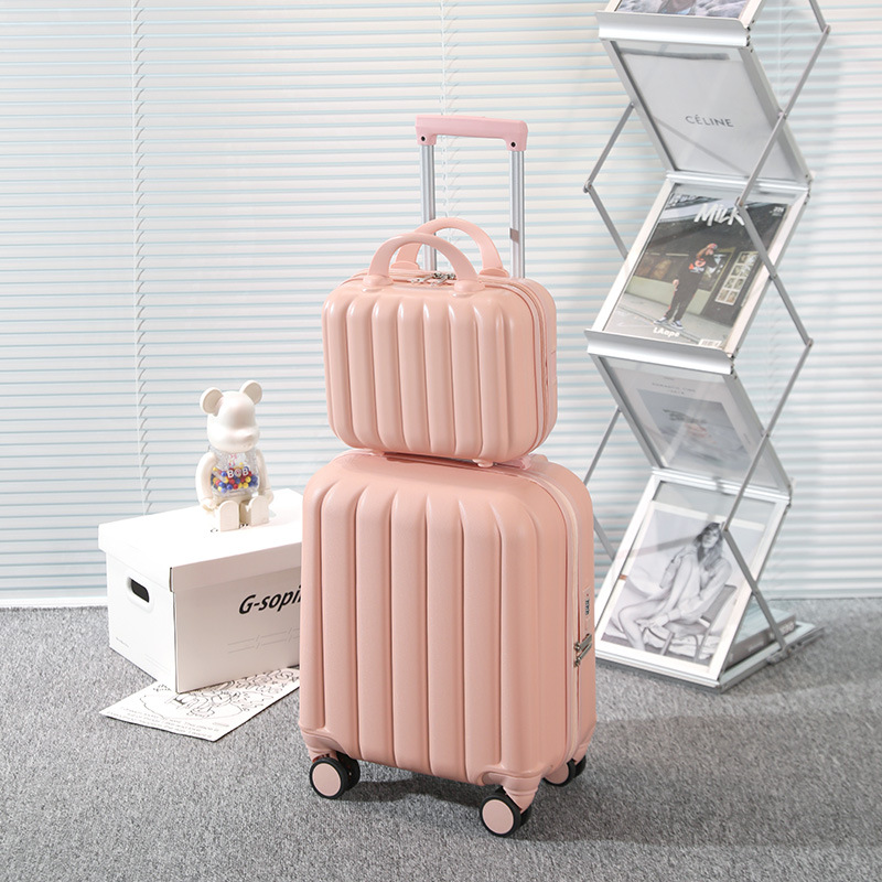 Maleta trolley pequeña, maleta de 16 pulgadas, maleta con código para hombre, mini maleta para mujer, maleta para niño y madre de 18 pulgadas