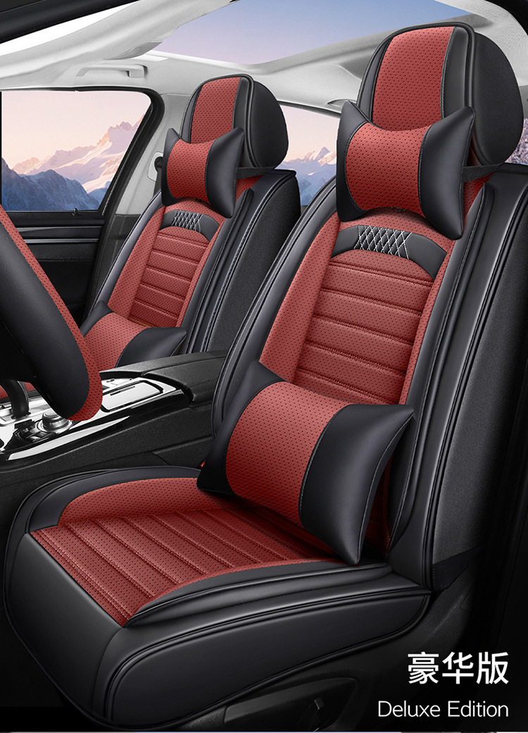 25-Year New Model Full Leather Car Seat Cushion, Universal for All Seasons, Wholesale Seat Cushion Cover, Export to Amazon