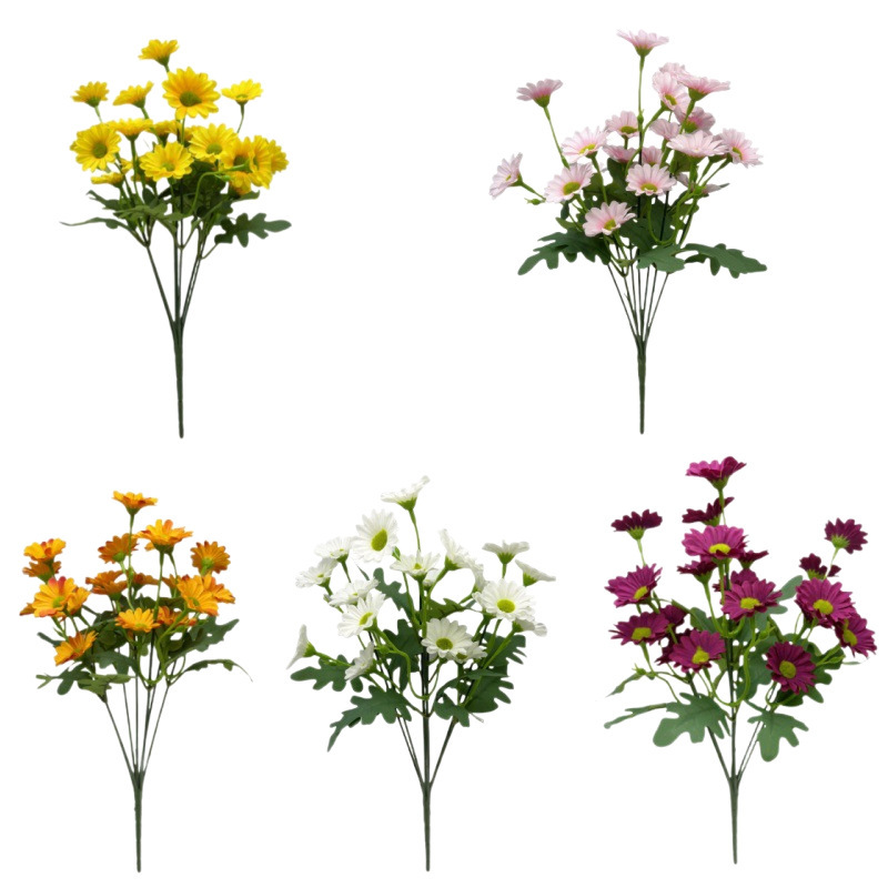 亚马逊跨境仿真花小雏菊洋甘菊家居装饰拍摄道具花束场景布置批发|undefined