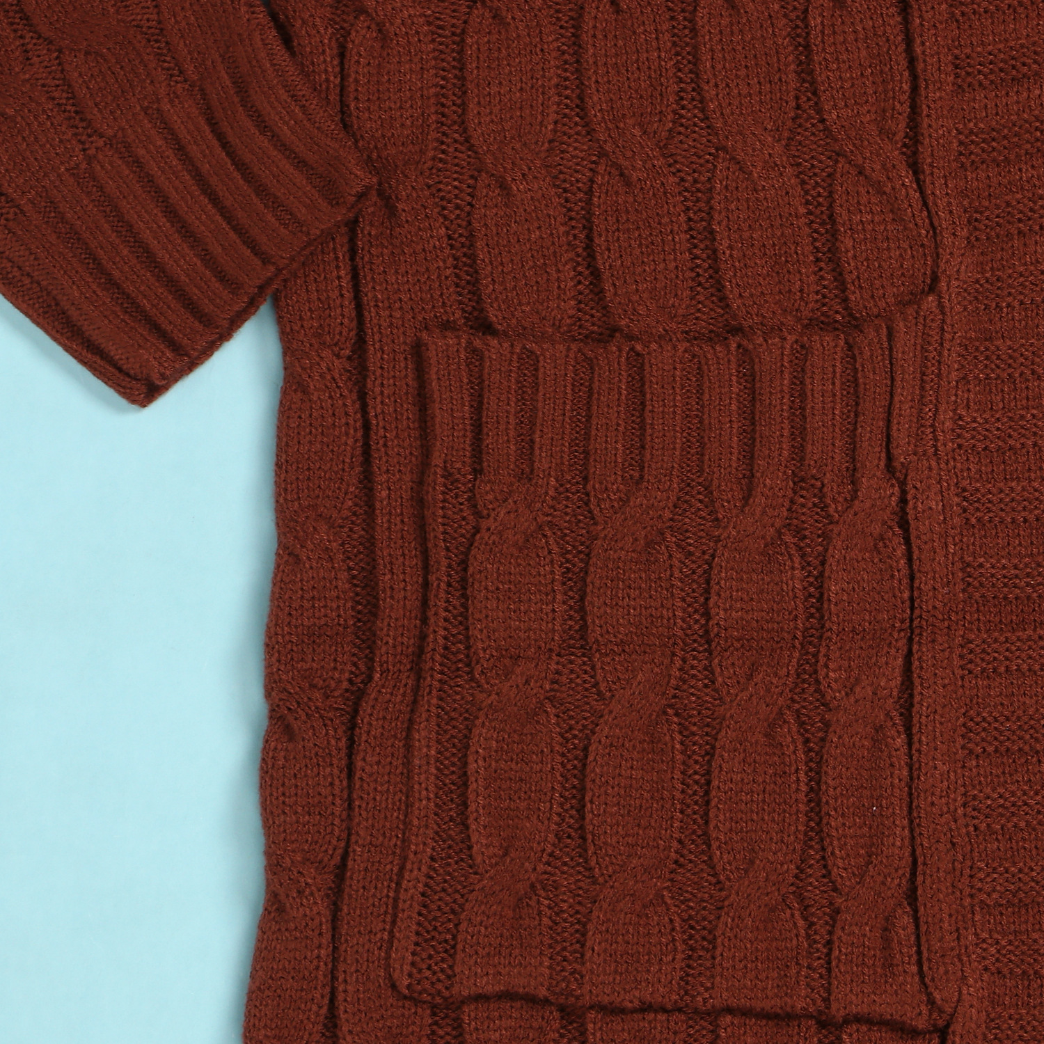 Damen Strickjacke Lang Aus Grobstrick In Unifarben Wintermantel_voghion.com