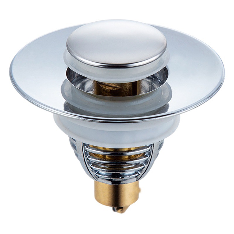 Fregadero tapón de drenaje lavabo tapón de fuga lavabo Push-tipo escurridor rebote núcleo filtro neto enchufe del fregadero