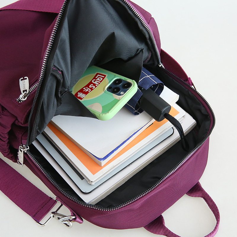 Bolso de mujer de moda transfronterizo 2021 nueva mochila de mujer al por mayor bolsa de viaje ligera mochila portátil crossbody multiusos