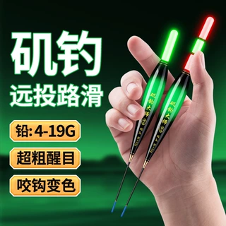 远投大物矶钓路滑浮漂定制夜光变色阿波漂鱼漂醒目鲢鳙漂大浮力