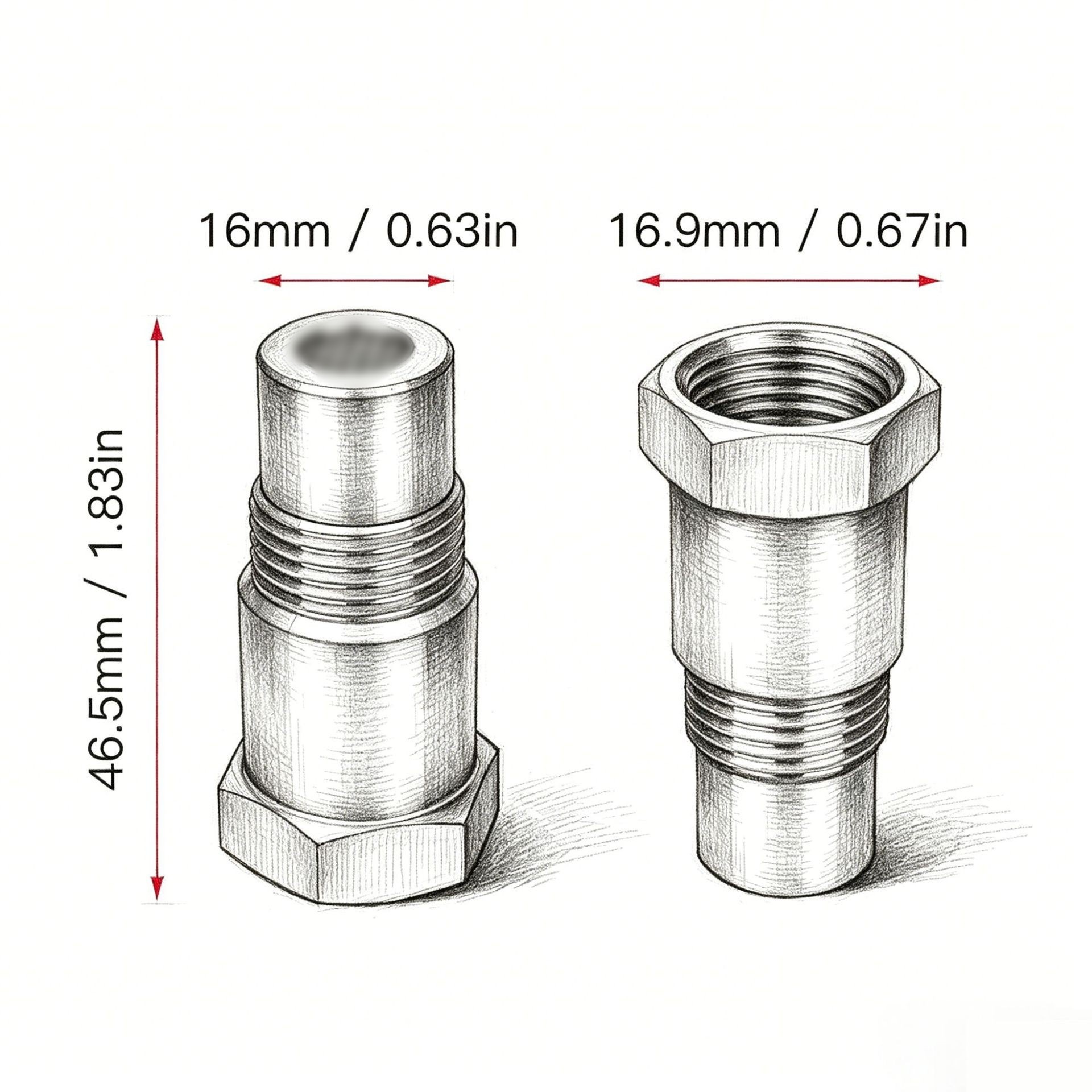 Cross-border 3.4 stainless steel automotive oxygen sensor, universal car parts, anti-wear and corrosion-resistant three-way catalytic converter