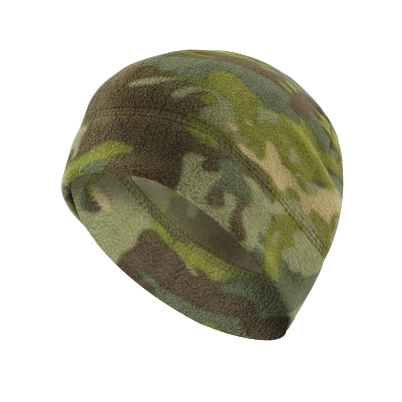 Sombrero de terciopelo camuflado otoño y invierno para hombres y mujeres sombrero de ciclismo al aire libre grueso a prueba de frío de ciclismo caliente protección de orejas sombrero de montaña