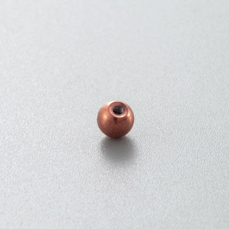 Cuentas de oro rosa 0,8*4mm