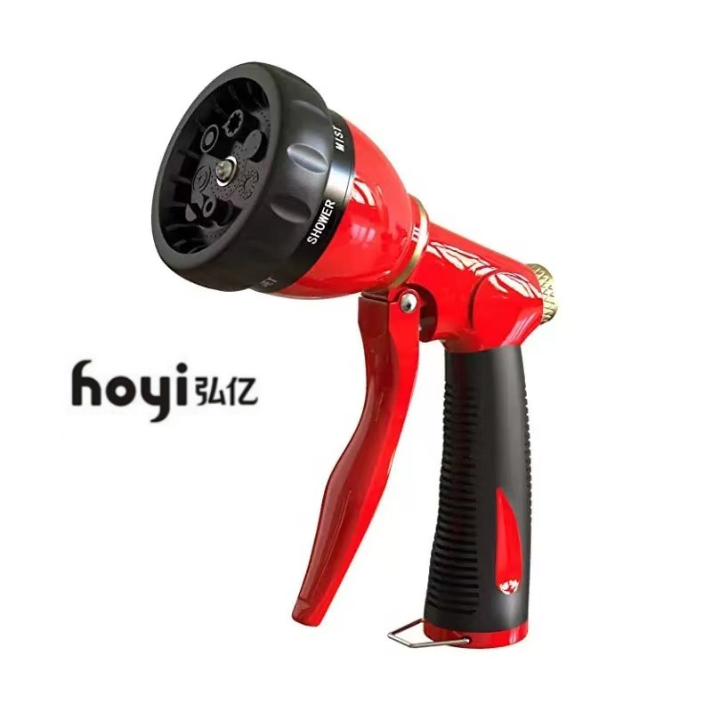 亚马逊新款园林水枪洗车水枪多功能金属高压喷枪  锌合金高压水枪