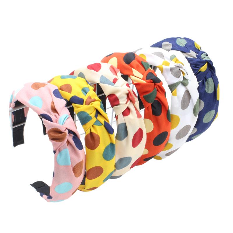 韓式創意新款簡約寬邊布藝交叉打結髮箍成人壓發時尚潮人頭飾髮飾