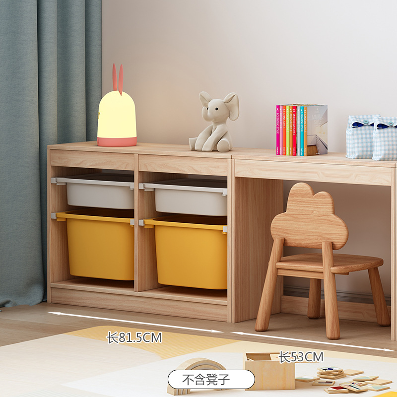 子供の木の手作りのテーブルのゲームのテーブルの赤ちゃんのおもちゃの棚の学習のテーブルの収納棚の置物の棚の幼児のロッカー