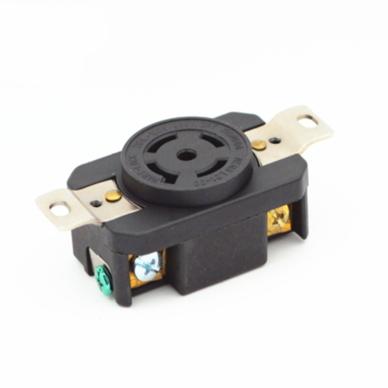 NEMA L21-20R美式防松工业插座 美规电源暗装UL插座 120-208V 20A