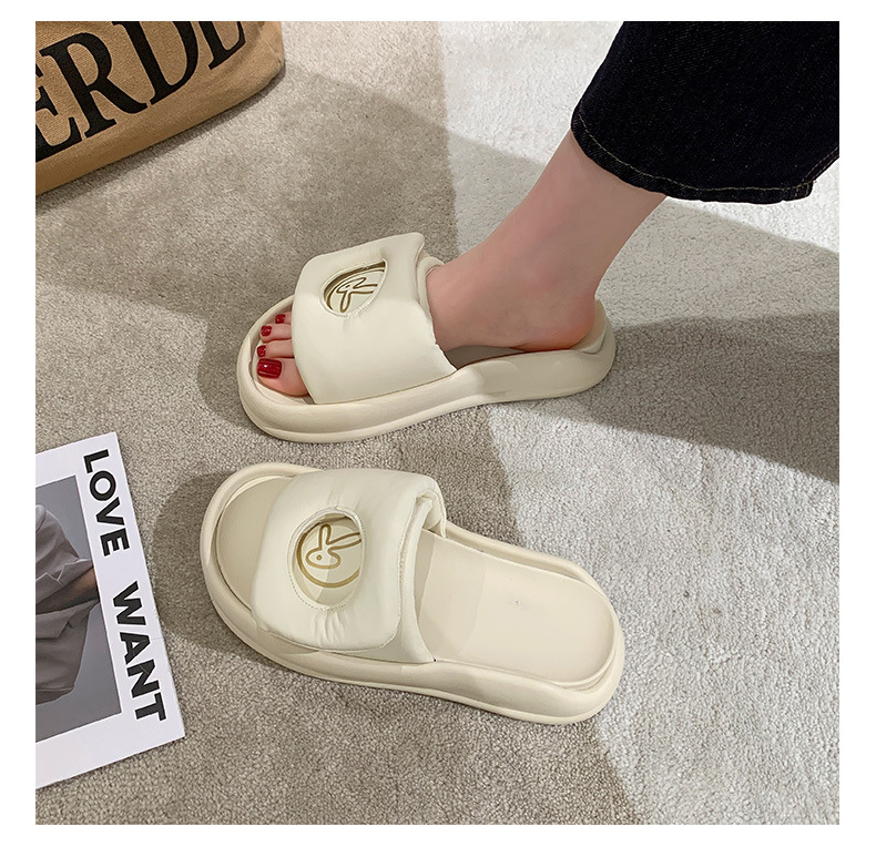 Trendy fashion single strap women's shoes 2023 summer new style women's poop feel comfortable breathable thick bottom outer sandals_voghion.com