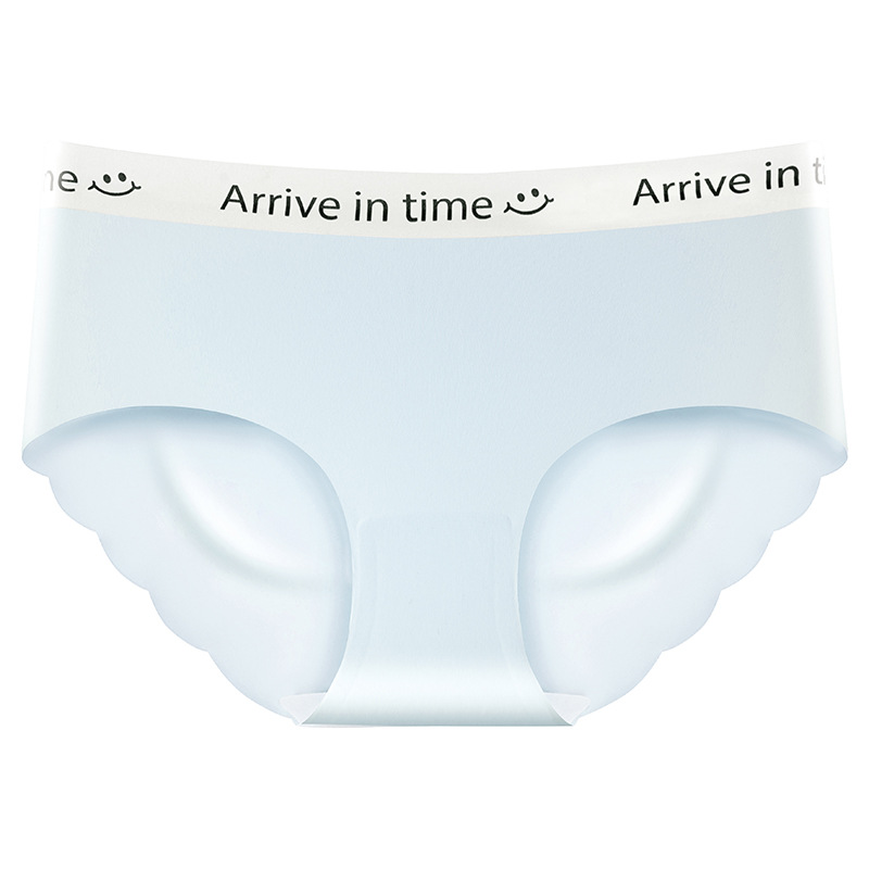 Seda de hielo mujer sin costuras antibacteriano algodón entrepierna algodón verano delgado chica sexy calzoncillos de cintura media refrescante