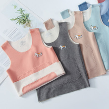 儿童保暖背心德绒发热无痕加绒加厚男童中大童女童宝宝马甲内穿冬