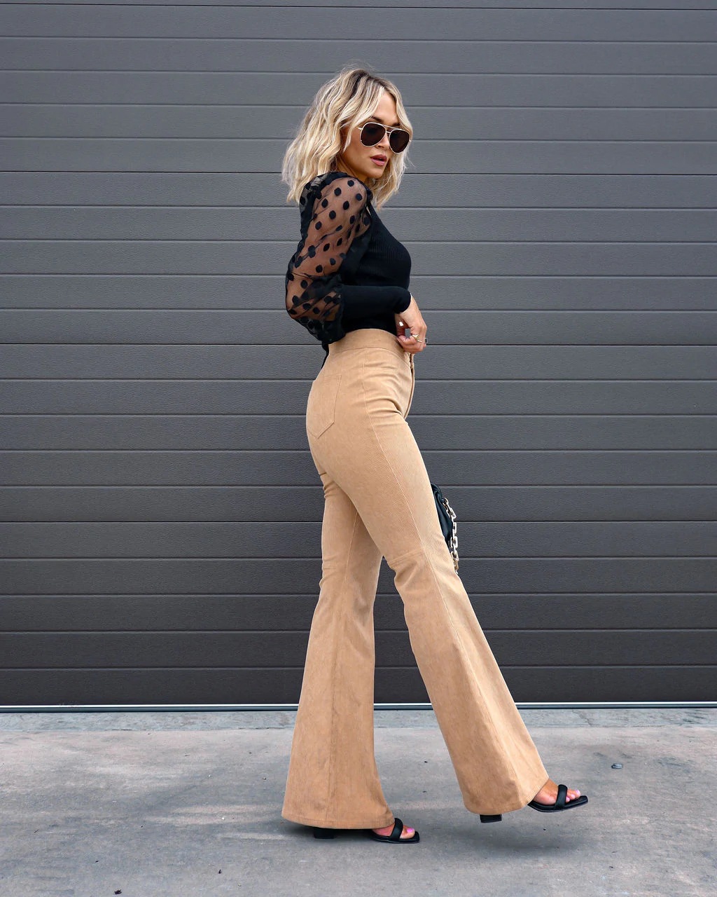 Casual Solid Color Polyester Full Length Flared Pants