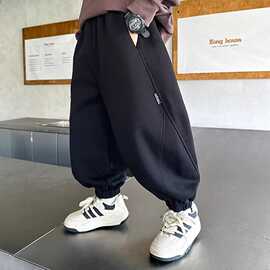 童装男童裤子春秋款儿童春秋纯色运动卫裤2026韩版新款男孩休闲裤