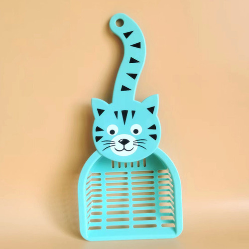 Cat litter shovel cat poop shovel artifact large cat poop shovel tofu sand small fine hole long handle bentonite cat sand shovel