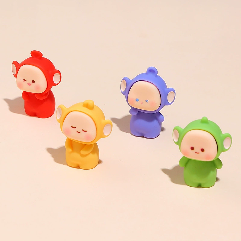 Мультяшная кукла Телепузики, милые аксессуары ручной работы «сделай сам», мини-автомобиль, настольные маленькие украшения, креативный брелок