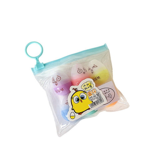 Cute and fun egg-shaped fluorescent pen for elementary school students, small size colored marker pen stationery supplies prize 