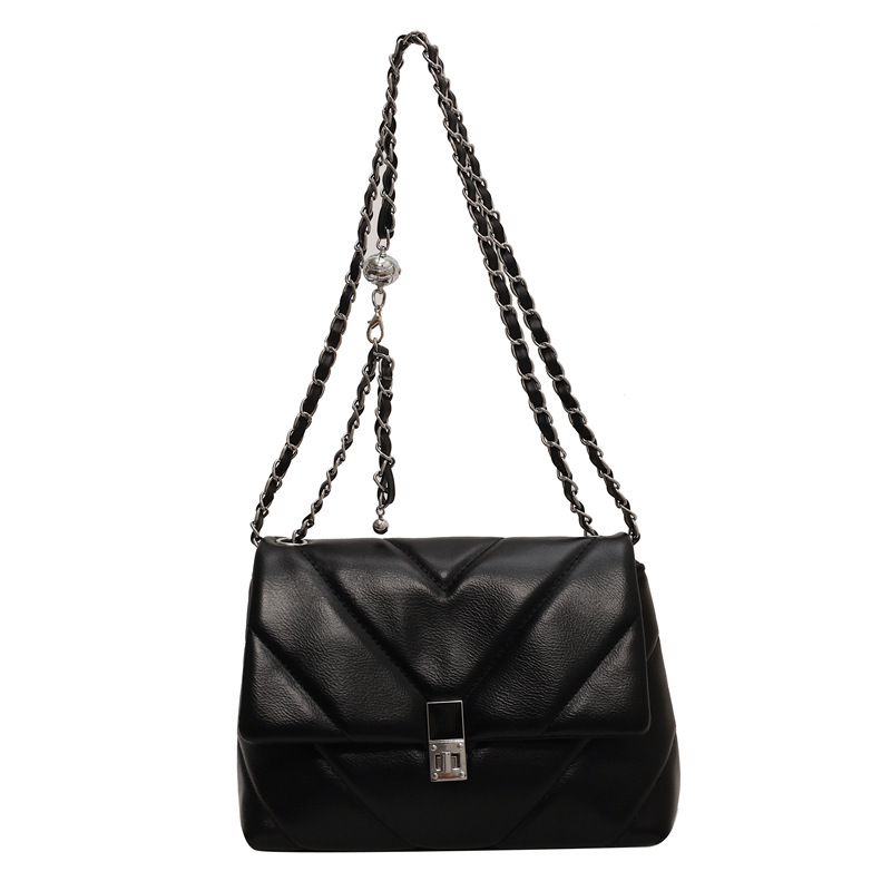 Bolso de cadena de bordado para mujeres 2025 nueva moda versátil bolso de brazo simple casual de alto nivel bolso de hombro